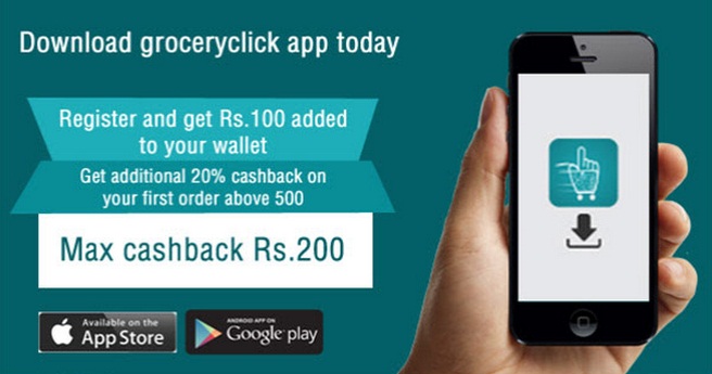 India Desire : Groceryclick App Offer: Register And Get 100 Wallet Credit